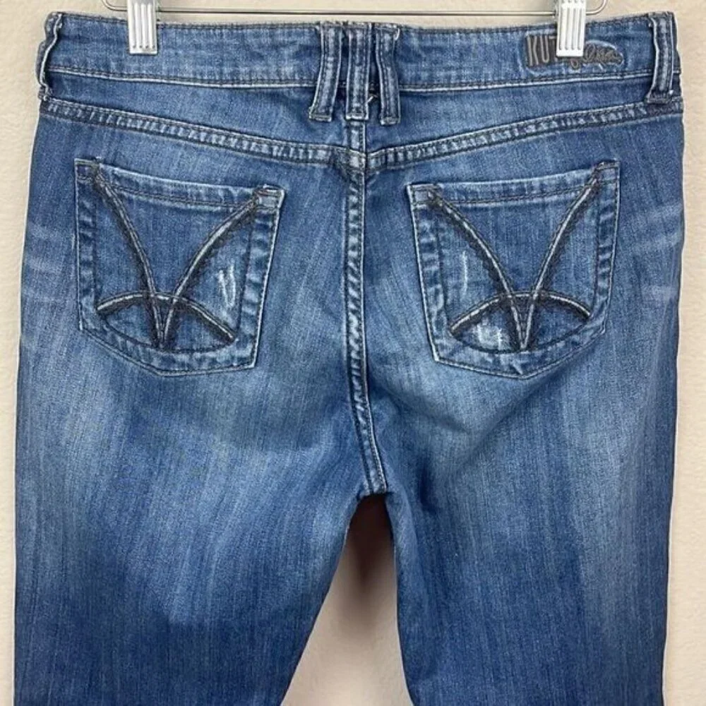 Kut from the Kloth Stevie Jeans Straight Leg Mid-Rise Denim 10 - Picture 5 of 11